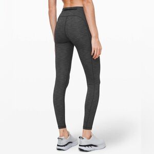 Lululemon Speed Up Tight‎ 28" *Brushed Full-On Luxtreme Size 4 Heathered Black